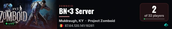 BN<3 Server live status badge