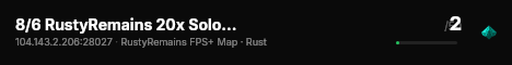 8/6 RustyRemains 20x Solo/Duo/Trio Loot+/Shop/Kit Frontline live status badge