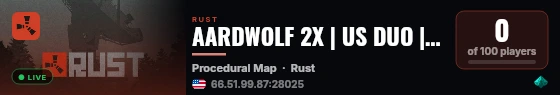 AARDWOLF 2X | US DUO | MONTHLY | NO BP WIPE live status badge