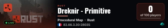 Dreknir - Primitive live status badge