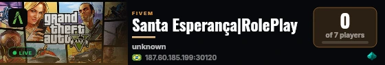 Santa Esperança|RolePlay live status badge