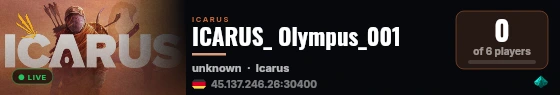 ICARUS_ Olympus_001 live status badge