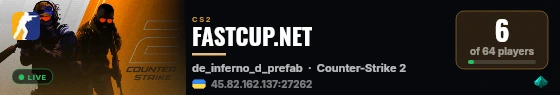 FASTCUP.NET live status badge