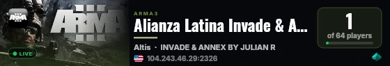 Alianza Latina Invade & Annex by JulianR live status badge