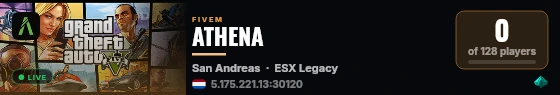 ATHENA live status badge