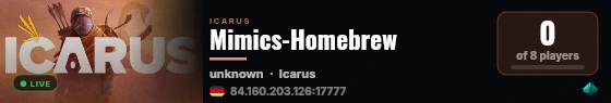 Mimics-Homebrew live status badge