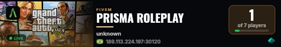 PRISMA ROLEPLAY live status badge