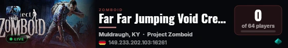Far Far Jumping Void Crew Stadium Over Ravenswatchwatch in a co live status badge