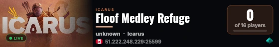 Floof Medley Refuge live status badge