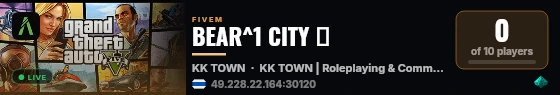 BEAR^1 CITY │ live status badge