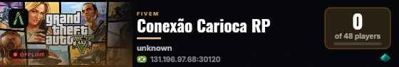 Conexão Carioca RP live status badge