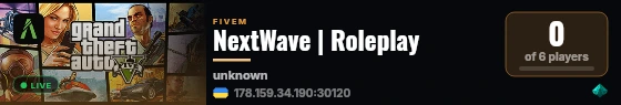 NextWave | Roleplay live status badge