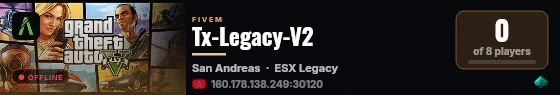 Tx-Legacy-V2 live status badge