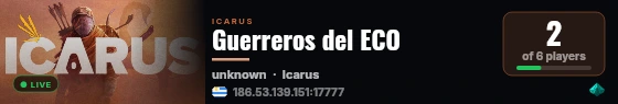 Guerreros del ECO live status badge