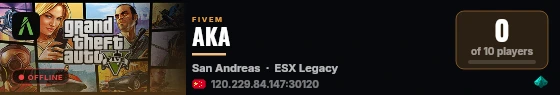 AKA live status badge