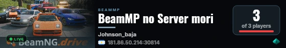 BeamMP no Server mori live status badge