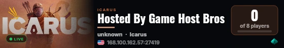 Hosted By Game Host Bros live status badge