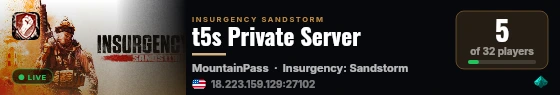 t5s Private Server live status badge