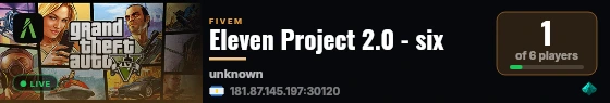Eleven Project 2.0 - six live status badge
