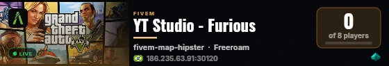 YT Studio - Furious live status badge