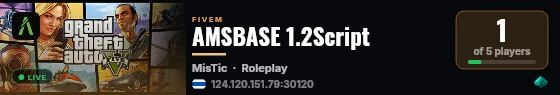 AMSBASE 1.2Script live status badge
