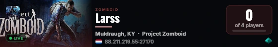 Larss live status badge
