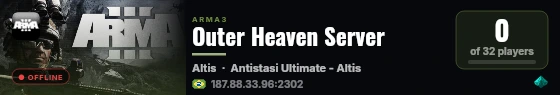 Outer Heaven Server live status badge