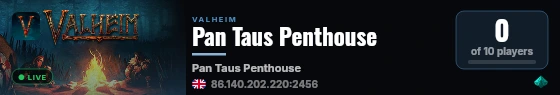 Pan Taus Penthouse live status badge