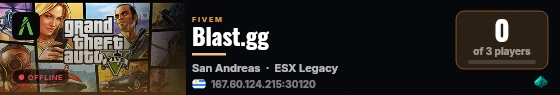 Blast.gg live status badge