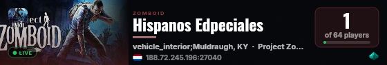Hispanos Edpeciales live status badge