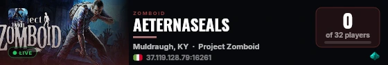 AETERNASEALS live status badge