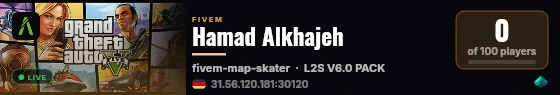 Hamad Alkhajeh live status badge