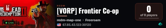 [VORP] Frontier Co-op live status badge