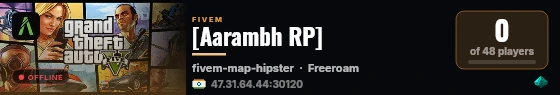 [Aarambh RP] live status badge