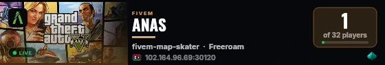 ANAS live status badge