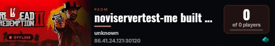 noviservertest-me built with VORPCore! live status badge