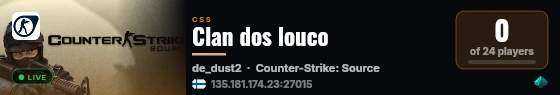 Clan dos louco live status badge
