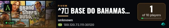 ^7🌴 BASE DO BAHAMAS・OFICIAL 🌴  ⌠ABRIU HOJE + VIP GRÁTIS⌡😈 live status badge