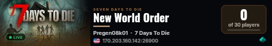 New World Order live status badge