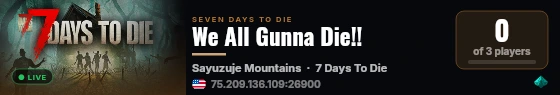 We All Gunna Die!! live status badge