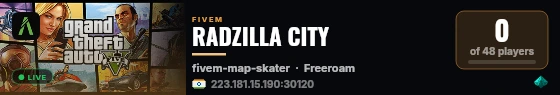 RADZILLA CITY live status badge