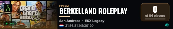 BERKELLAND ROLEPLAY live status badge