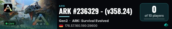 ARK #236329 - (v358.24) live status badge