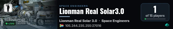 Lionman Real Solar3.0 live status badge