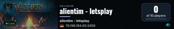 alientim - letsplay live status badge