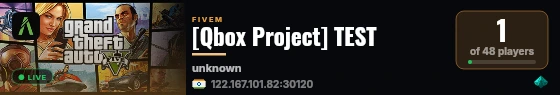 [Qbox Project] TEST live status badge