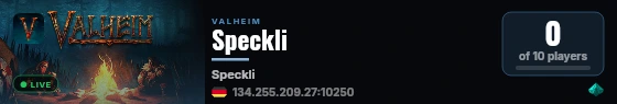 Speckli live status badge