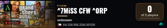 ^7MiSS CFW ^0RP live status badge
