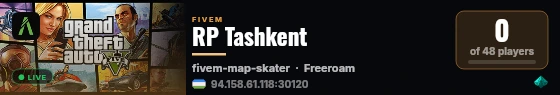 RP Tashkent live status badge