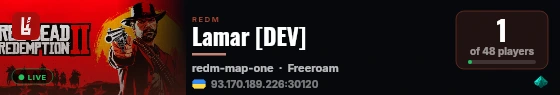 Lamar [DEV] live status badge